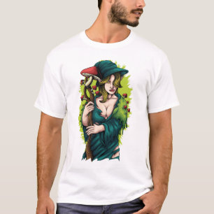 Druid Kreis Moderne Weiße und Schwarze Kunst Trend T-Shirt