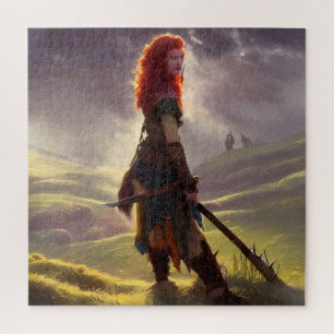 Druid Warrior Princess Fantasy Art