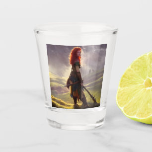 Druid Warrior Princess Fantasy Art Schnapsglas
