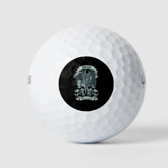 Druide Krieger - Alte Fans Golfball (Vorderseite)