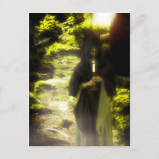Druiden im Wald Postkarte