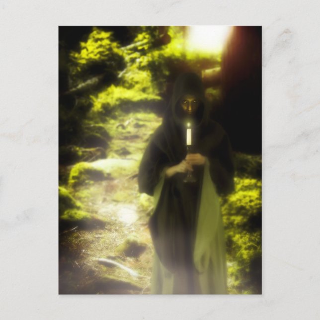 Druiden im Wald Postkarte (Vorderseite)