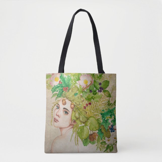 Druiden schöne Aquarell Tasche (Vorderseite)