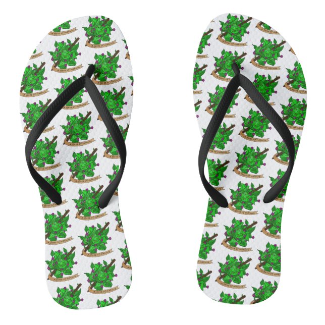 Druiden-Würfel Flip Flops (Fußbett)