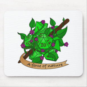 Druiden-Würfel Mousepad