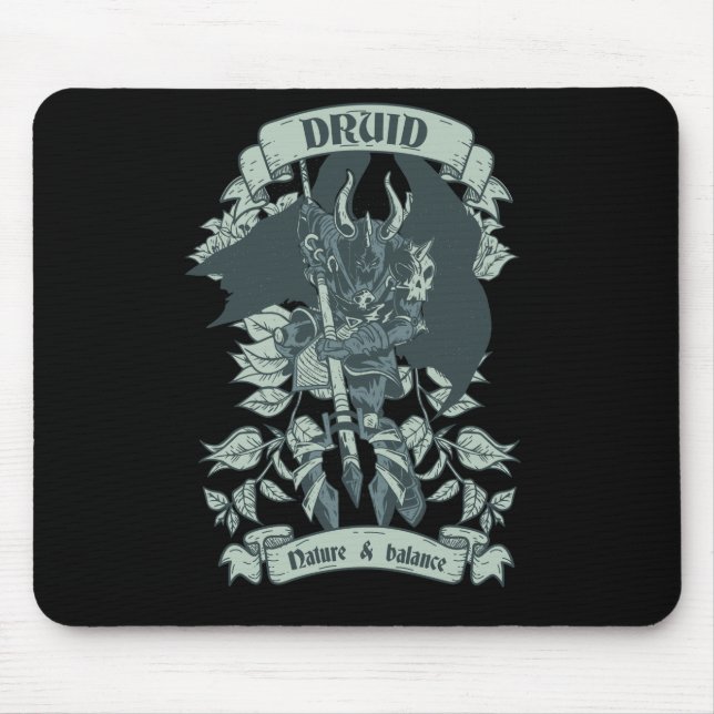 Druider Krieger Halloween-Geschenk für alte Fans Mousepad (Vorne)