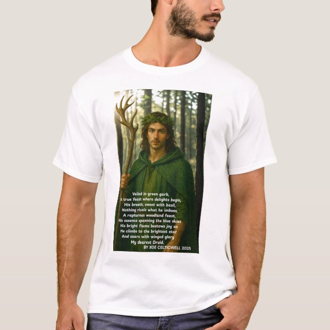 Druidic Gedicht 2 von Xoe Celticwell T-Shirt (Vorderseite)