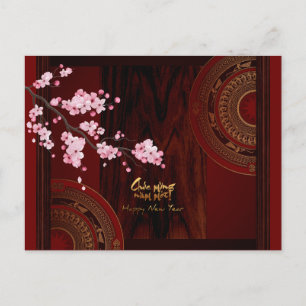Drum Blossom Tet Hoa Anh Dao Vietnamien Carte de l
