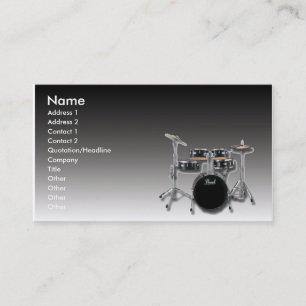 Drum Business Card Visitenkarte
