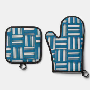 Drum Crosshatch Ofenhandschuh & Topflappen-Set