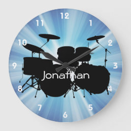 Drum Design Wall Uhr