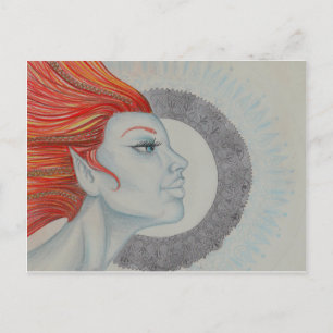 Drum Goddess Postkarte