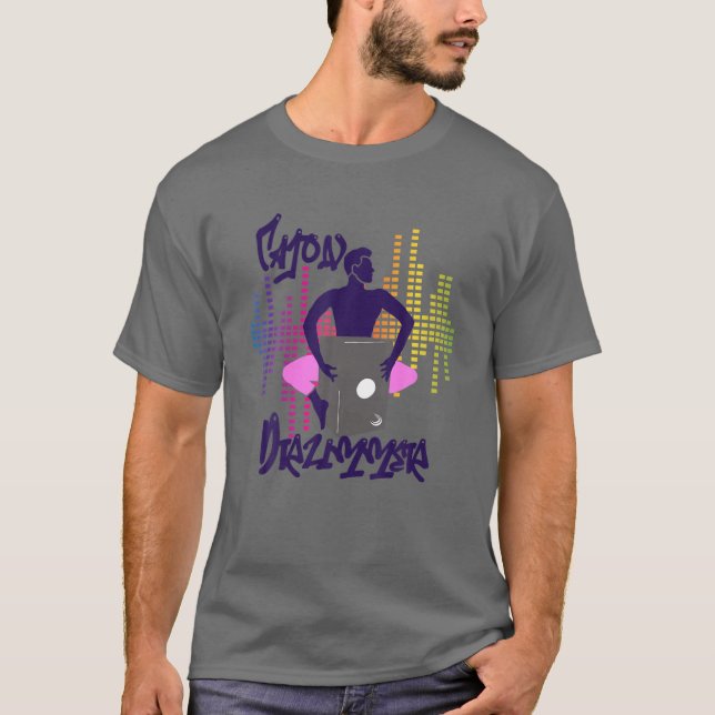 Drum Heartbeat Musik Lover Geschenk für Drummer -  T-Shirt (Vorderseite)