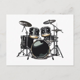 Drum kit postkarte