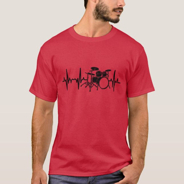 Drum Kit Pulse Line friend T-Shirt (Vorderseite)