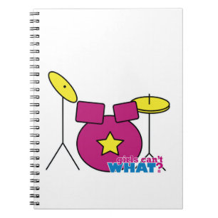 Drum Kit - Rosa Notizblock