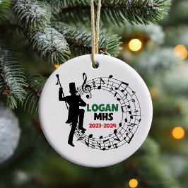 Drum Major Marching Band Weihnachtsdekoration Keramik Ornament