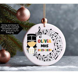 Drum Major Marching Band Weihnachtsdekoration Keramik Ornament