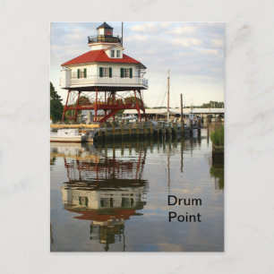 (Drum Point Lighthouse) Postkarte