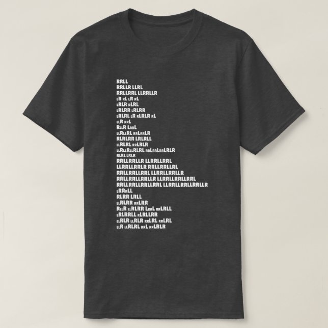 Drum Rudiments Drummer RRLL T-Shirt (Design vorne)