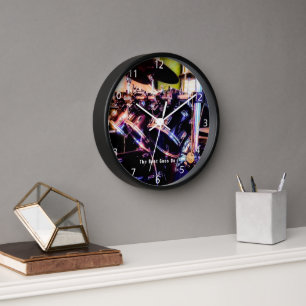 Drum Set Acrylwand Uhr