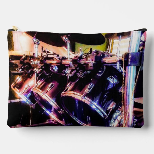 Drum Set Druckknopf Nähtasche Zubehörtasche (Vorderseite)