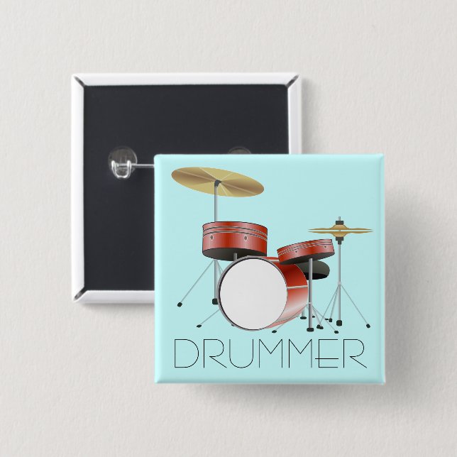 Drum Set Drummer Button (Vorne & Hinten)