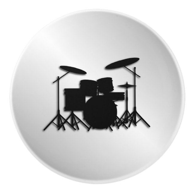 Drum Set Music Design Keramikknauf (Vorderseite)