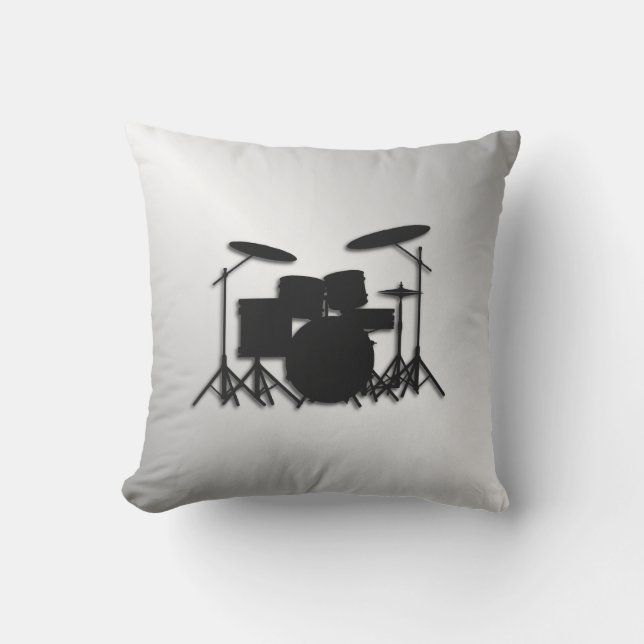 Drum Set Music Design Kissen (Vorderseite)