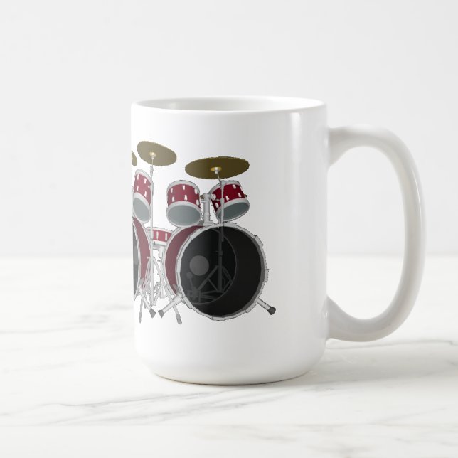 Drum Set (rot) - Doppel Kick - Kaffee Tasse (Rechts)