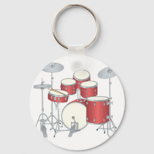 Drum Set Schlüsselanhänger
