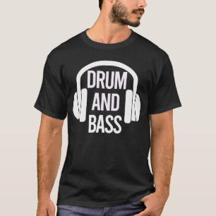 Drum- und Bass-Kopfhörer für Musik T-Shirt