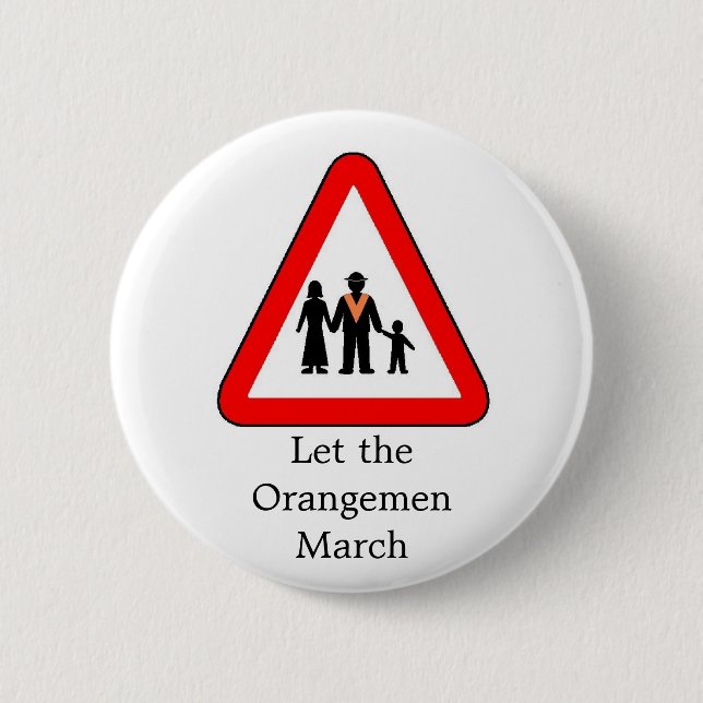 Drumcree, ließ den Orangemen-März Button (Vorderseite)