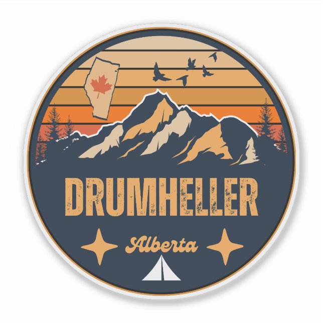 Drumheller, Alberta Aufkleber (Vorderseite)
