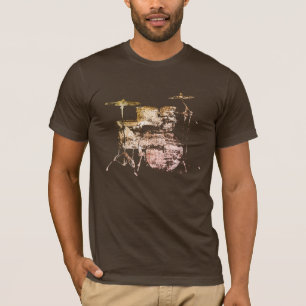 Drumkit cool-Braun-Trommler T-Shirt