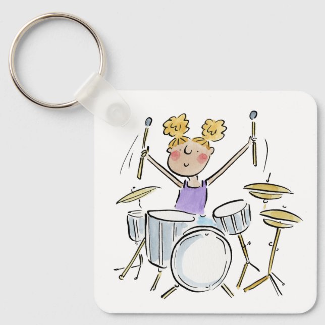 Drumkit Schlüsselanhänger (Vorderseite)