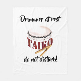 Drummer at rest do not disturb! fleecedecke