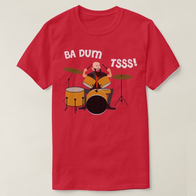 Drummer Badumtss T-Shirt (Design vorne)