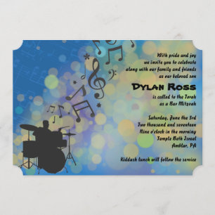DRUMMER BOY Bar Mitzvah Einladung