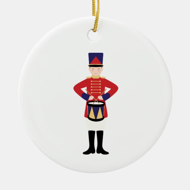 Drummer Boy Keramik Ornament (Vorne)