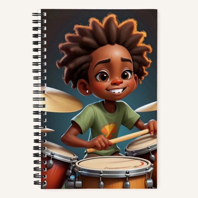 Drummer Boy Notizbuch (Vorderseite)