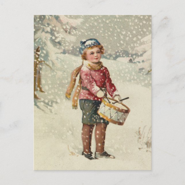 Drummer Boy | Weihnachten Postkarte (Vorderseite)
