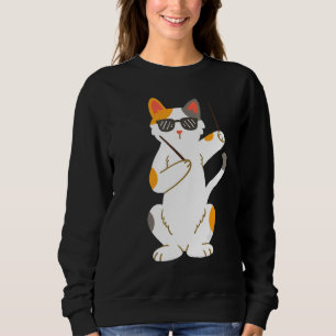 Drummer Cat Drumsticks Drumming Sweatshirt