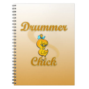 Drummer Chick Notizblock