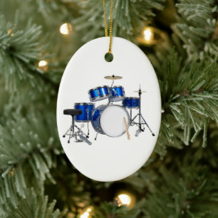 *DRUMMER*-CHRISTMAS-ORNAMENT KERAMIK ORNAMENT