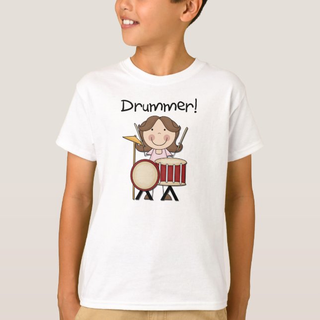Drummer - Damenkleidung T-Shirt (Vorderseite)