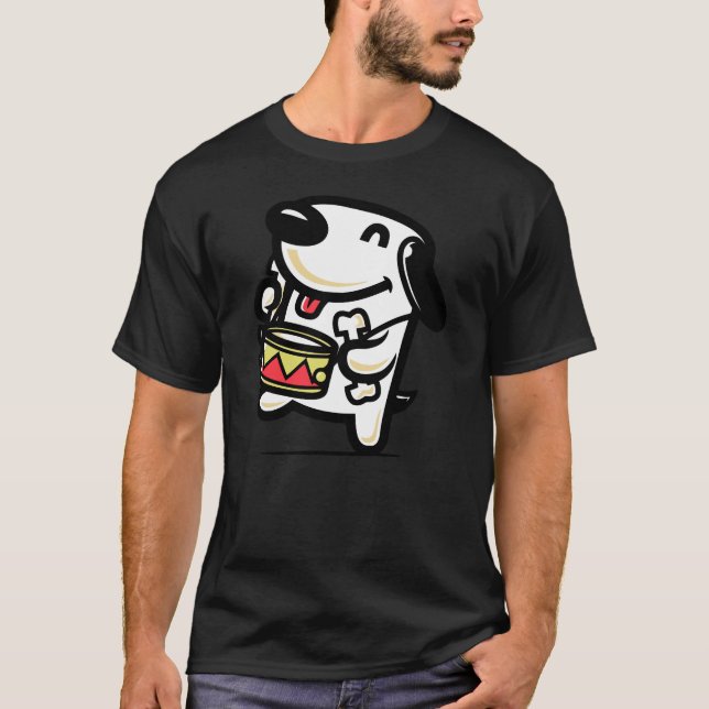 Drummer Dog T-Shirt (Vorderseite)