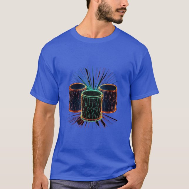 Drummer Drum Set Drumset Drumming Drums Player vin T-Shirt (Vorderseite)