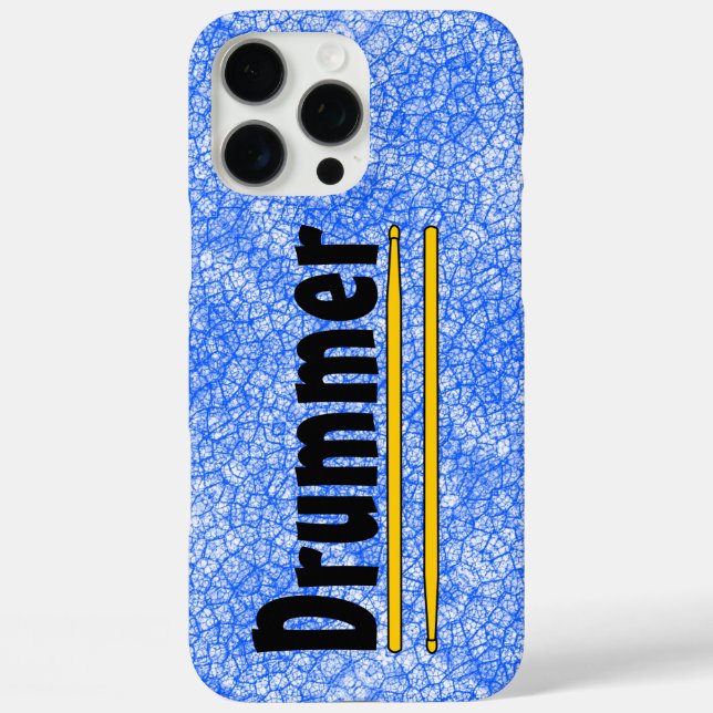 Drummer Drum Sticks iPhone 16 Pro Max Hülle (Rückseite)