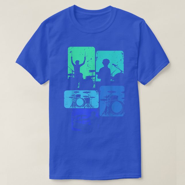 Drummer Drum Sticks Rock & Roll Kinder Jungs Männe T-Shirt (Design vorne)